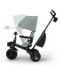 Triciclo Kinderkraft Aveo 2 Plus verde: asiento giratorio Click & Twist hacia delante o hacia los padres