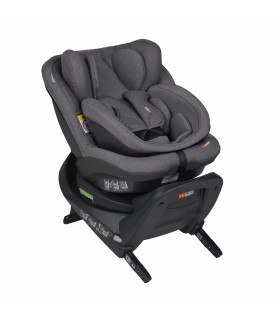 BeSafe iZi Twist B i-Size Dark Grey Mélange, silla de coche a contramarcha desde el nacimiento