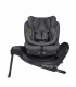 BeSafe iZi Twist B i-Size Dark Grey Mélange girada hacia la puerta, con ISOFIX y pie de apoyo