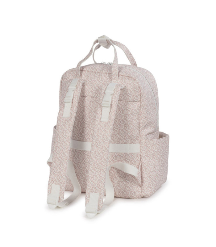 Mochila maternidad Maison Tender estampado Flores vista trasera
