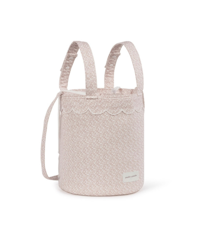 Bolso bucket para carrito Maison Tender estampado Flores vista lateral