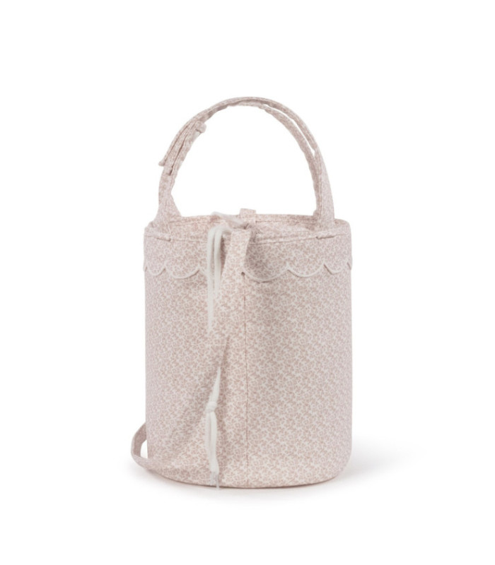 Bolso bucket para carrito Maison Tender estampado Flores vista lateral