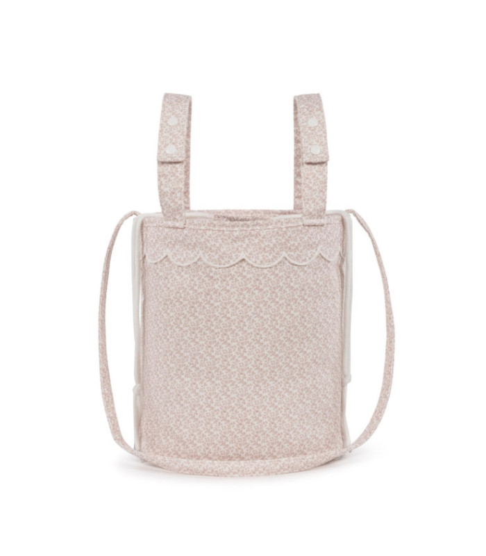 Bolso bucket para carrito Maison Tender estampado Flores vista trasera