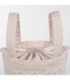 Bolso bucket para carrito Maison Tender estampado Flores detalle del cierre de cordón y las asas
