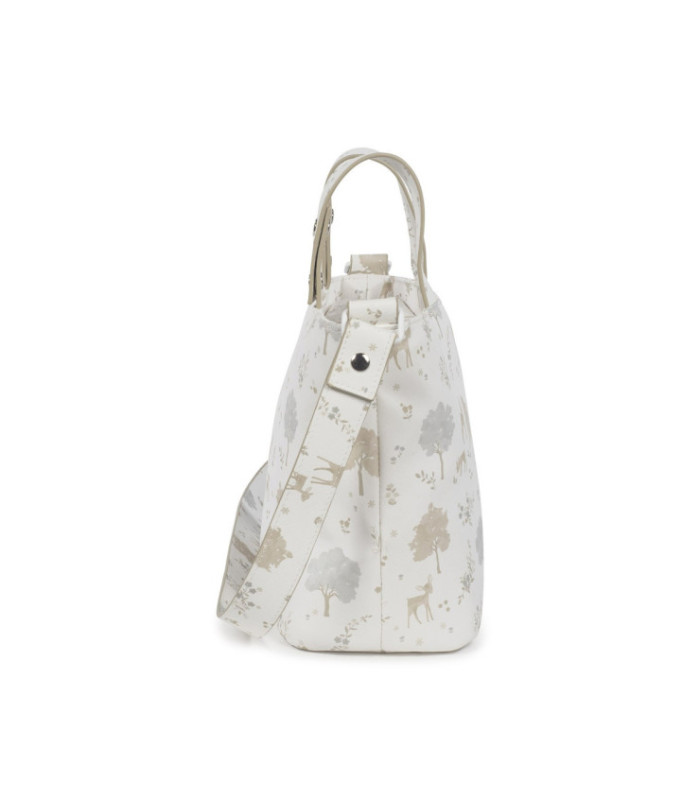 Bolso de carro de bebé Nara en polipiel vista lateral