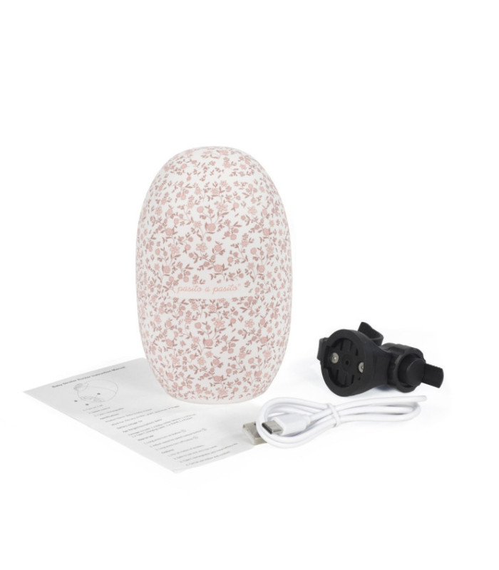 Mecedor para carrito de bebé Maison Tender estampado Flores con su cable USB y abrazadera