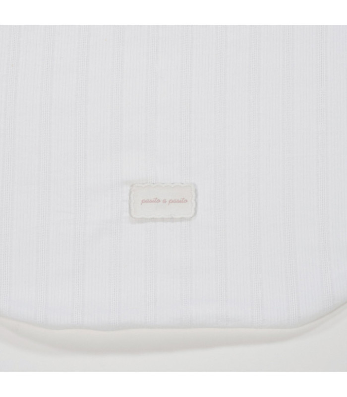 Saco de dormir de verano para bebé Maison Tender estampado Flores detalle de broches y tejido