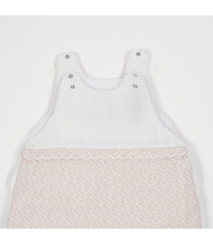Saco de dormir de invierno para bebé Maison Tender estampado Flores detalle de broches y tejido
