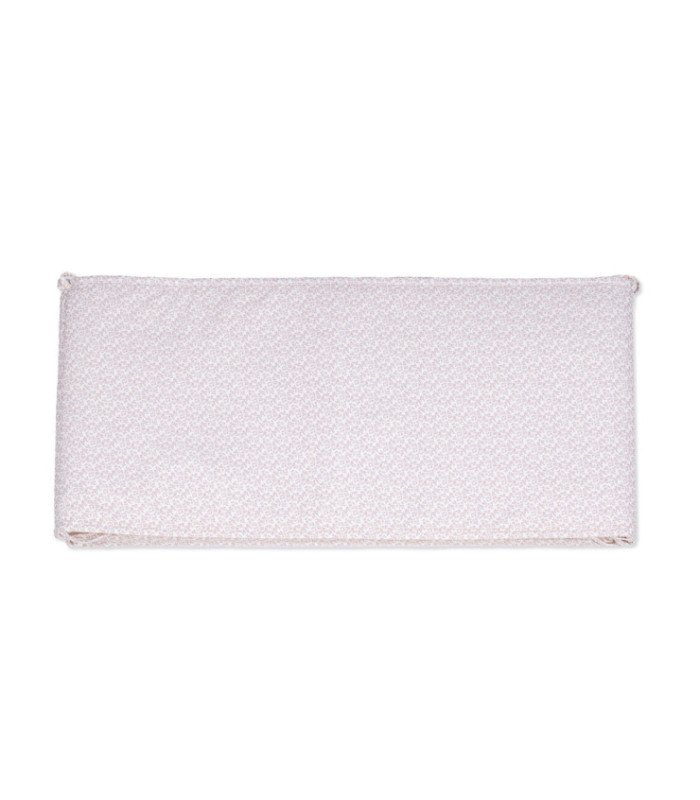 Chichonera protector de cuna Maison Tender estampado Flores doblada