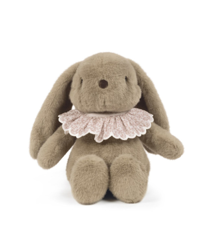 Peluche conejito Maison Tender estampado Flores con cuello de volante estampado