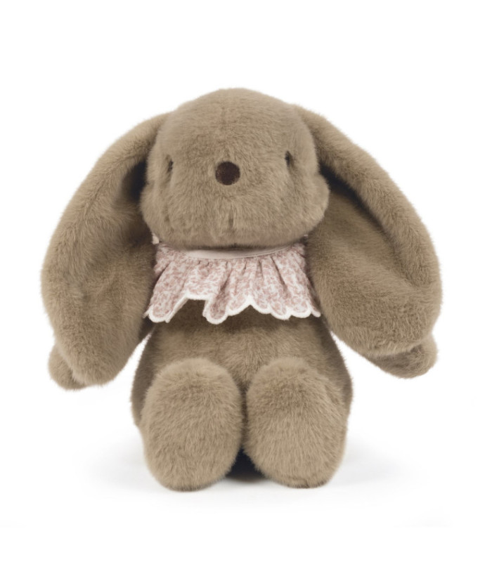 Peluche conejito Maison Tender estampado Flores con cuello de volante estampado