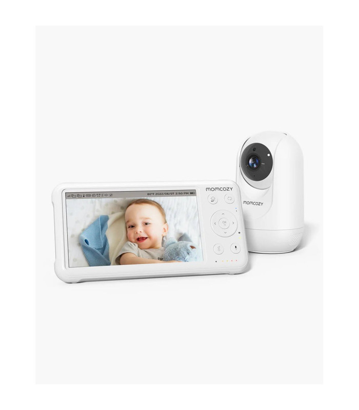 Vigilabebés Momcozy BM01 con cámara y monitor de 5 pulgadas en blanco