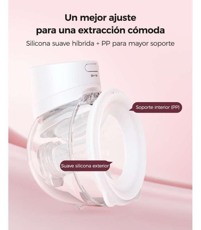 Brida híbrida del Momcozy S12 Pro Quick, de silicona y PP