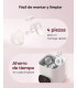Las 4 piezas del Momcozy S12 Pro Quick para montar y limpiar