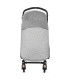 Saco silla invierno Little Bloom Vichy Gris de Pasito a Pasito colocado en la silla de paseo