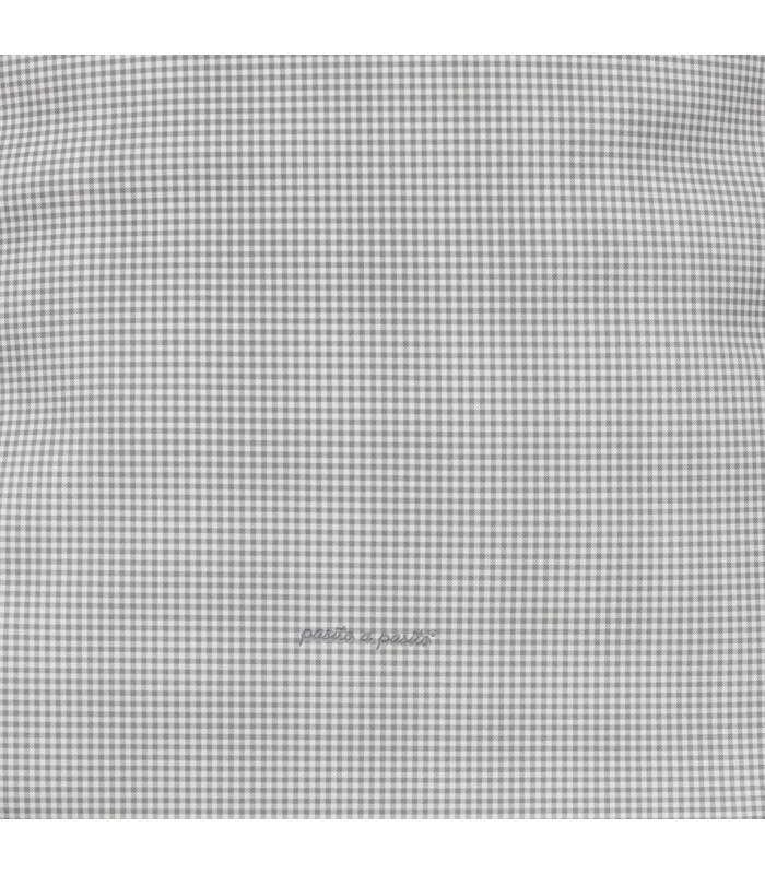 Tejido vichy gris del saco silla invierno Little Bloom de Pasito a Pasito