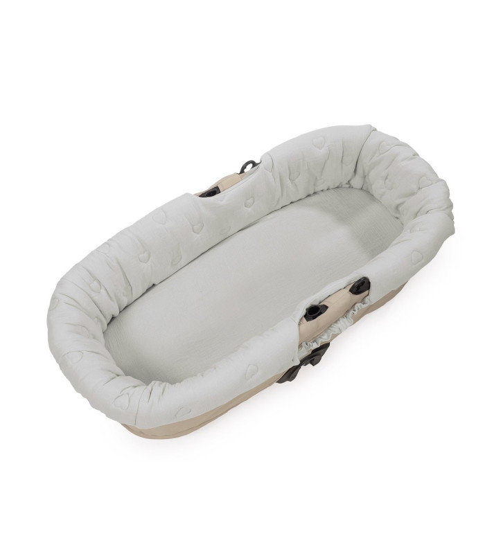 Cubre cuco gomas + Sábana ajustable cuco Sintra Beige