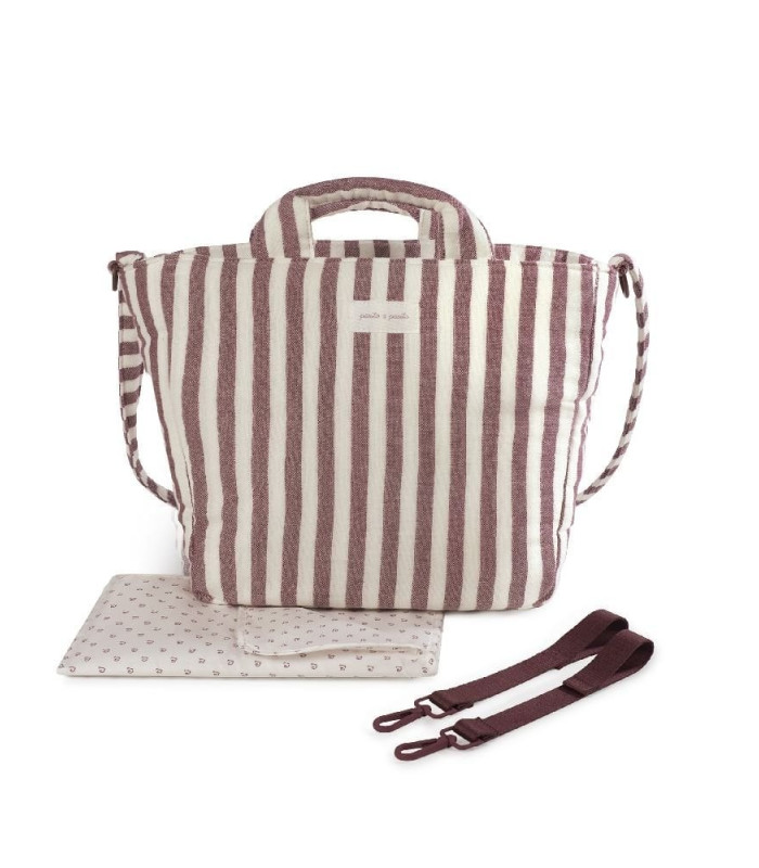 Bolsa Canastilla Cherry Rayas Pasito a Pasito