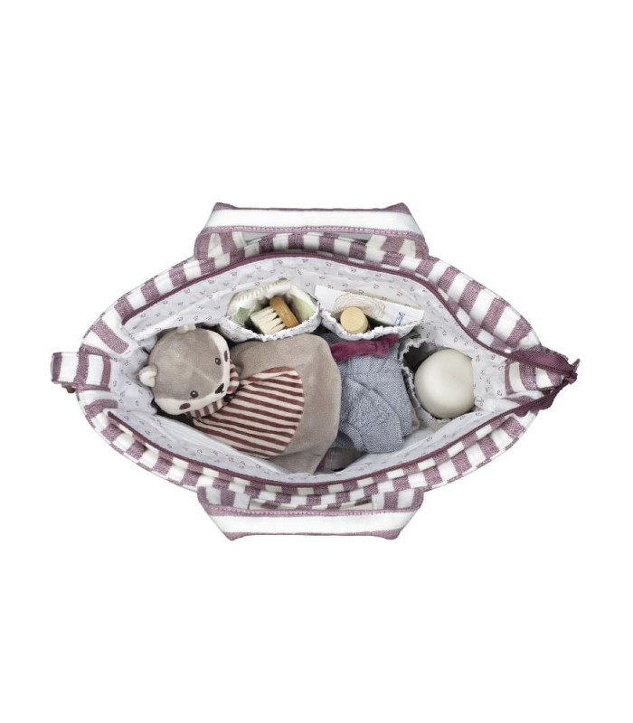 Bolsa Canastilla Cherry Rayas