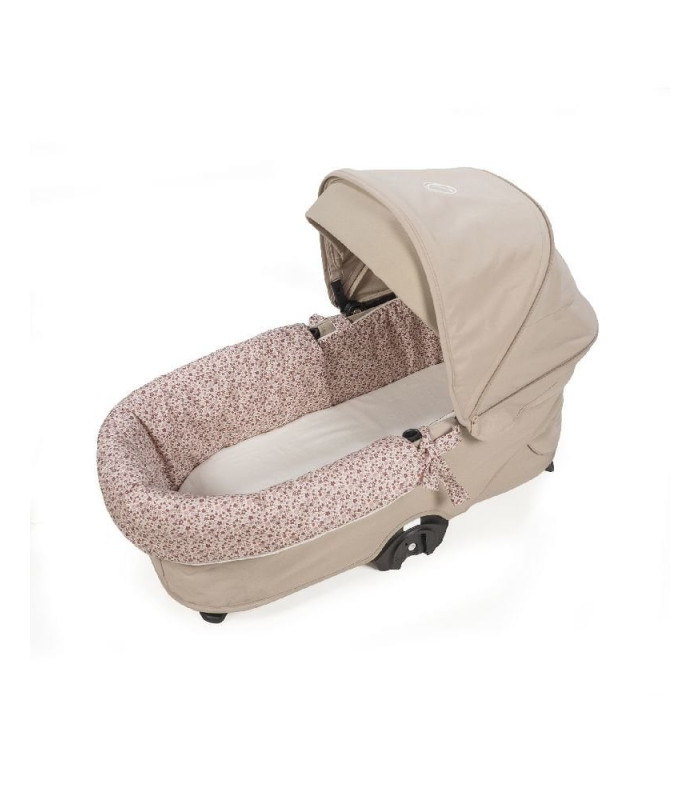 Cubre cuco dual + Sábana ajustable cuco Cherry Flores