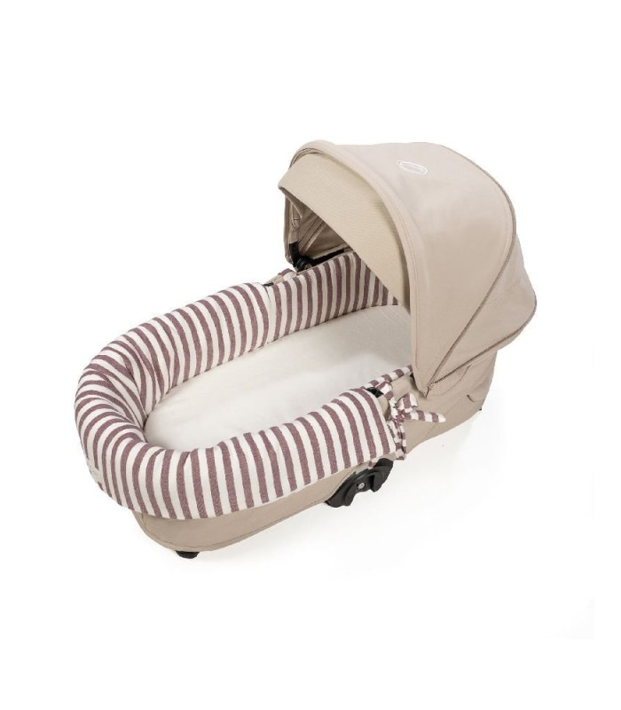 Cubre cuco dual + Sábana ajustable cuco Cherry Rayas