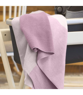 Manta Uppababy de punto rosa