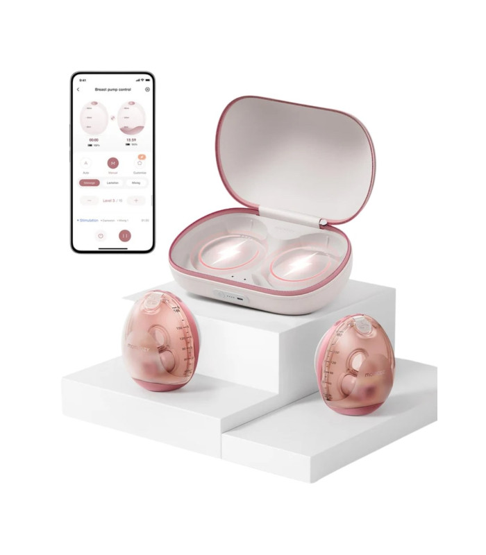 Momcozy Air1 — Sacaleches doble ultraslim