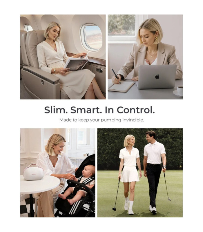 Momcozy Air1 — Sacaleches doble ultraslim