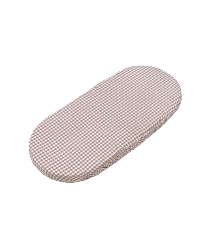 Sabana bajera Vichy + muselina Praliné