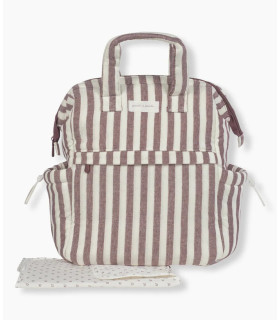 Mochila Pañalera Cherry Rayas · Pasito