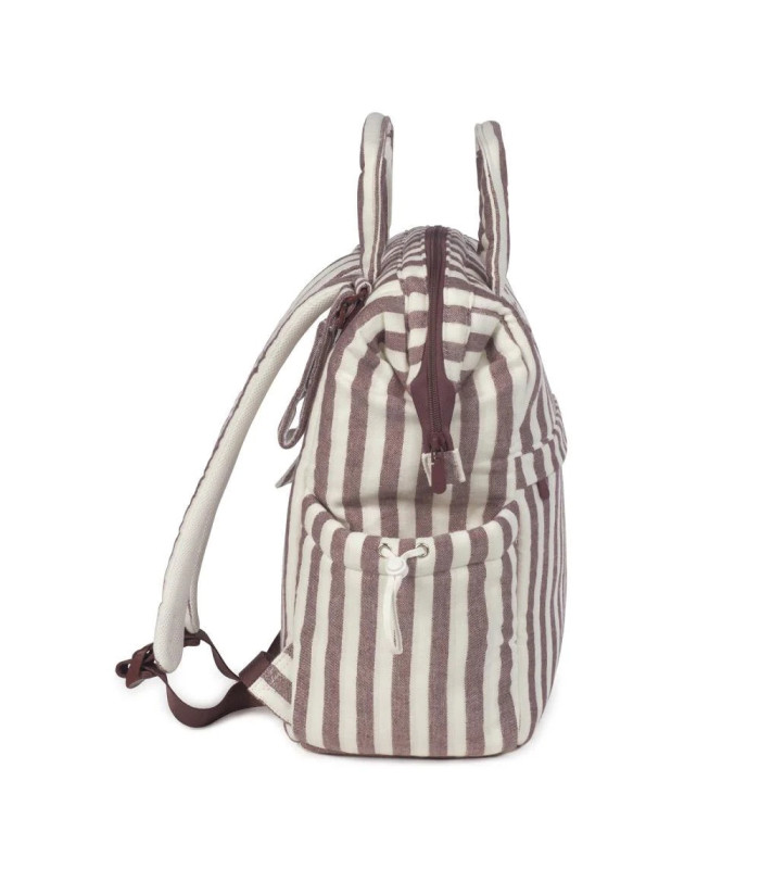 Mochila Pañalera Cherry Rayas · Pasito