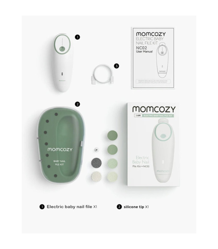 Momcozy Lima Eléctrica Uñas Bebé