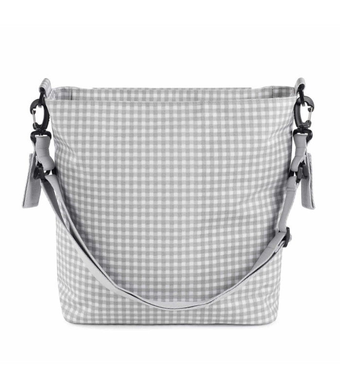 Bolsa Canastilla I Love Vichy Gris
