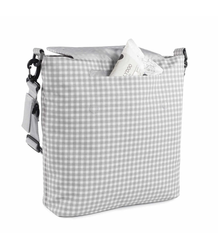 Bolsa Canastilla I Love Vichy Gris