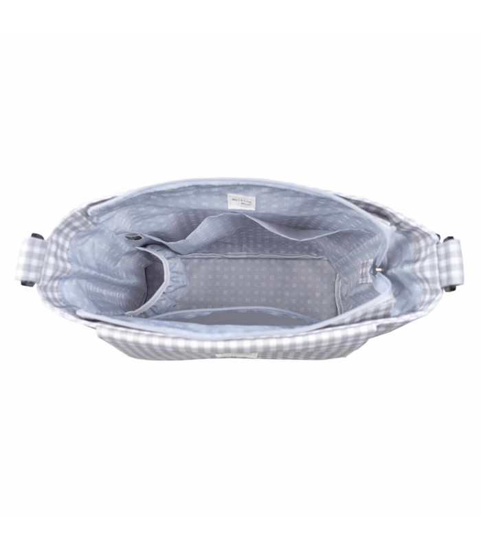 Bolsa Canastilla I Love Vichy Gris