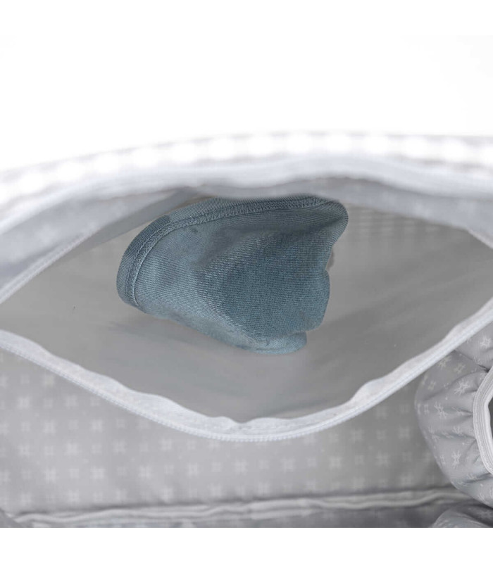 Bolsa Canastilla I Love Vichy Gris