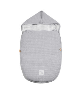 Saco Cuco 2 En 1 I Love Vichy Gris