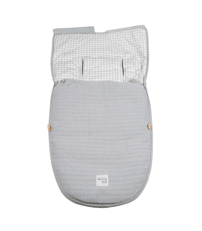 Saco Cuco 2 En 1 I Love Vichy Gris