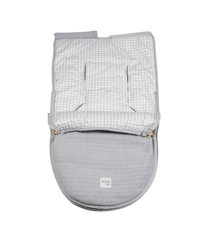 Saco Cuco 2 En 1 I Love Vichy Gris