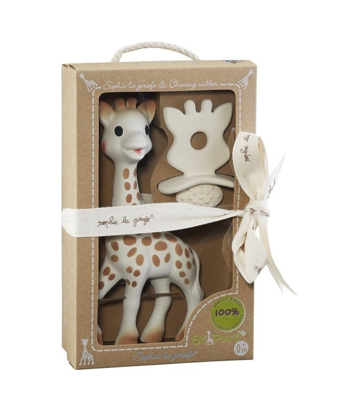 Sophie la girafe + Chupete SOPURE 100% hevea natural