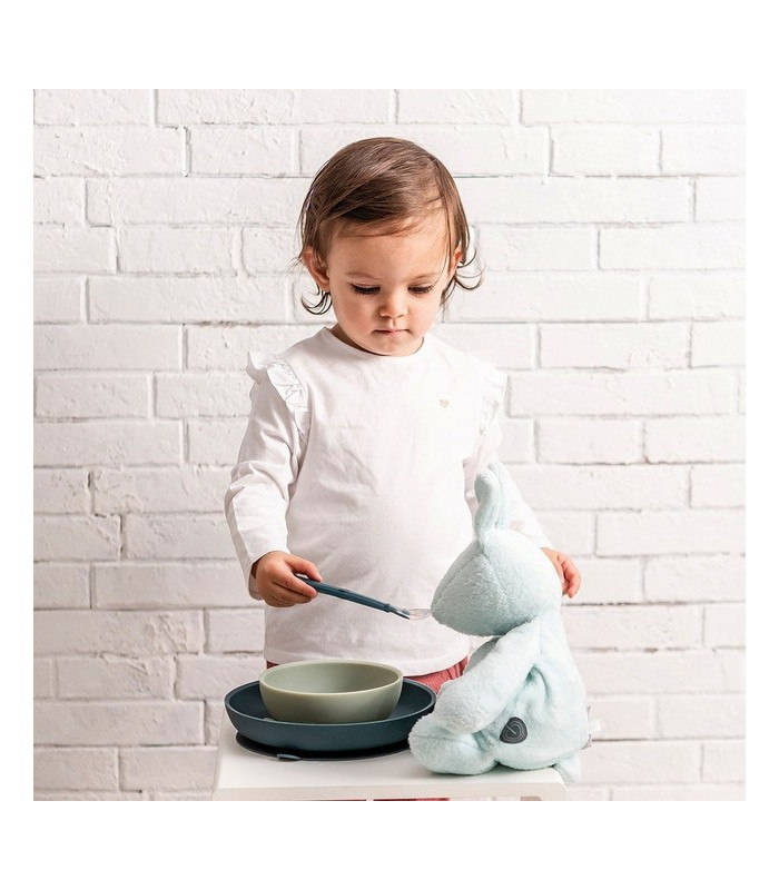 Set Vajilla Silicona + Babero