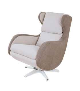 Mecedora Lactancia Mar Blanco Beige/Marron