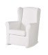 Mecedora Lactancia Nanny Slow System Blanco Polipiel Blanco