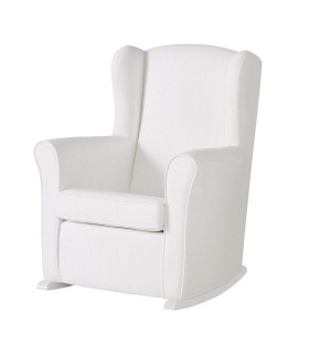 Mecedora Lactancia Nanny Slow System Blanco Polipiel Blanco