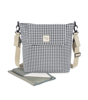 Bolsa Canastilla I Love Vichy Negro