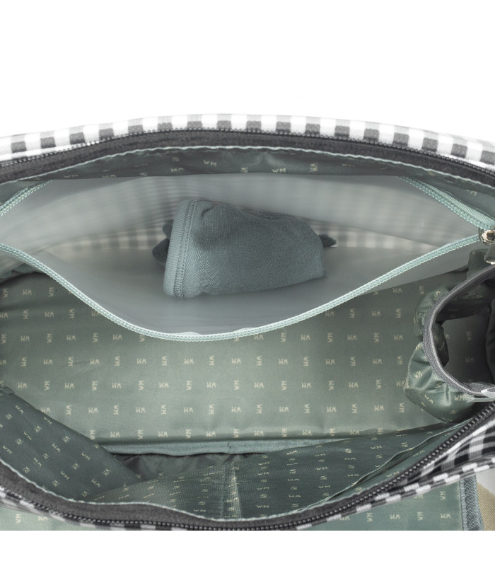 Bolsa Canastilla I Love Vichy Negro