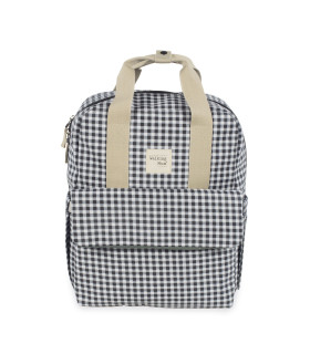 Mochila I Love Vichy Negro Walking Mum porta-pañales