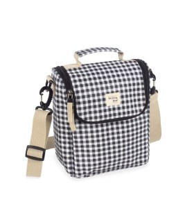 Bolsa térmica biberones I Love Vichy Negro Walking Mum