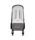Saco silla entretiempo Walking Mum I Love Vichy negro abierto en una silla de paseo
