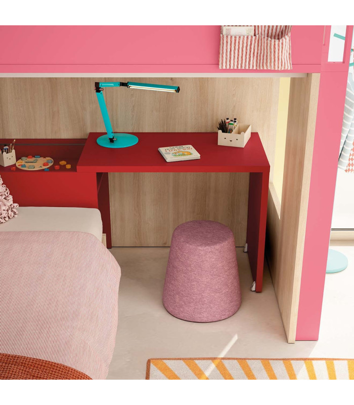 Habitación Litera Juvenil Delulu 44 Ros